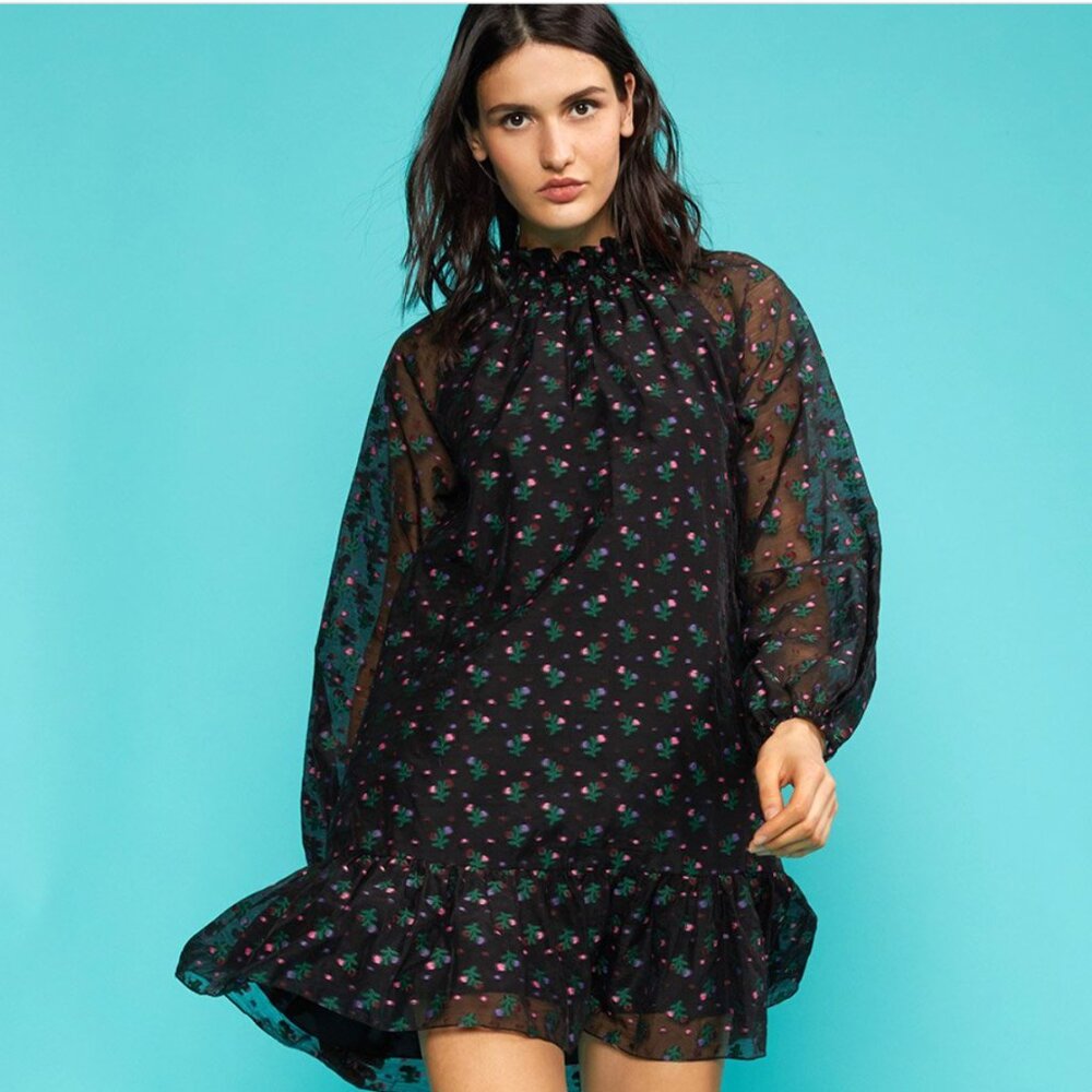 Cynthia Rowley Florence Mini Flounce Dress